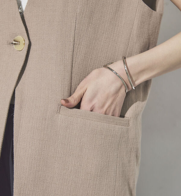 Doux archives「麻混ジレ」|テーラードジャケット|