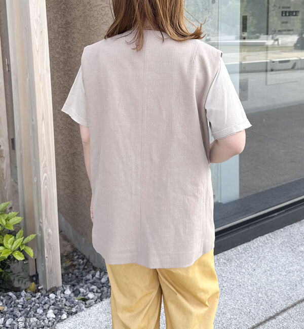 Doux archives「麻混ジレ」|テーラードジャケット|