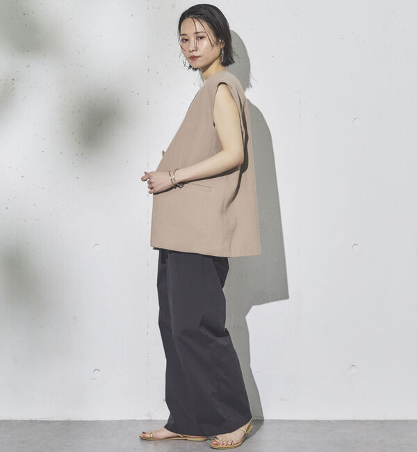 Doux archives「麻混ジレ」|テーラードジャケット|