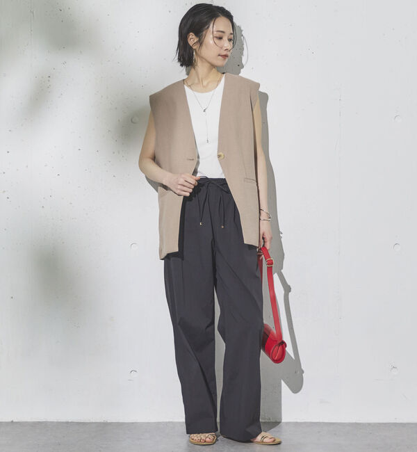 Doux archives「麻混ジレ」|テーラードジャケット|