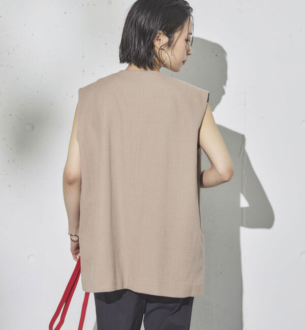 Doux archives「麻混ジレ」|テーラードジャケット|