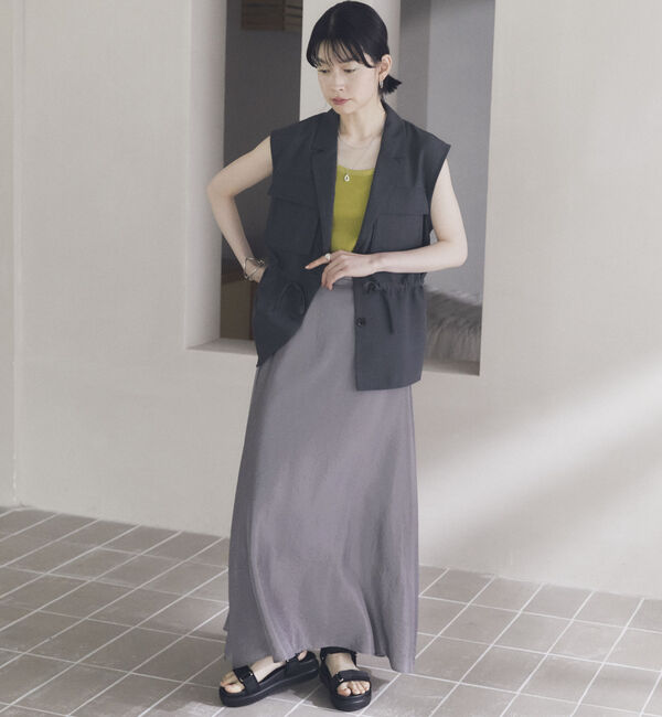 Doux archives「リネンライクサファリジレ」|テーラードジャケット|