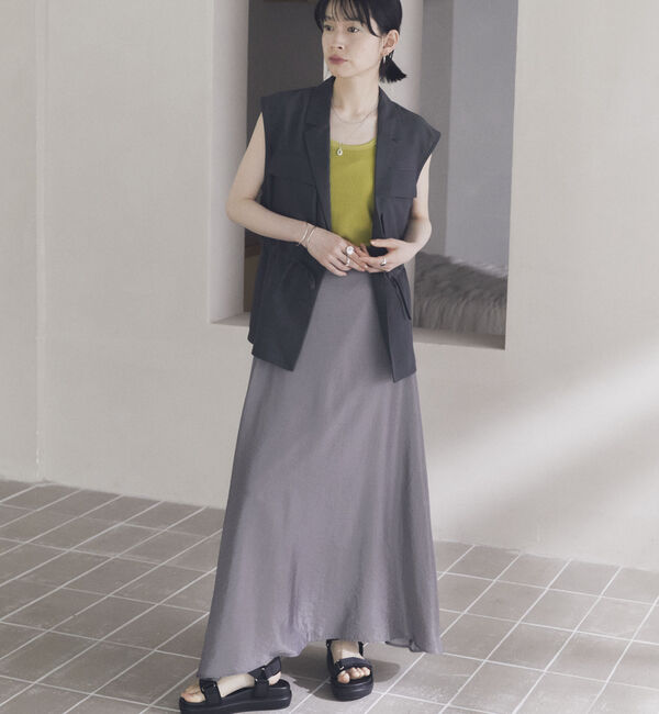 Doux archives「リネンライクサファリジレ」|テーラードジャケット|