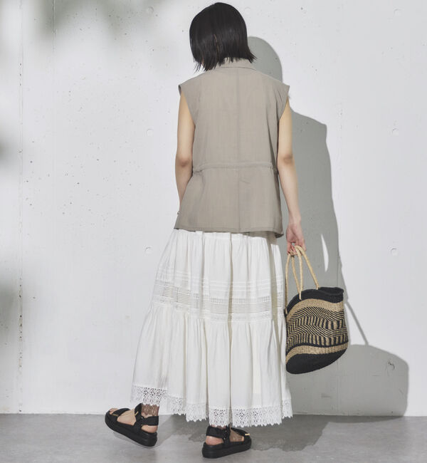 Doux archives「リネンライクサファリジレ」|テーラードジャケット|