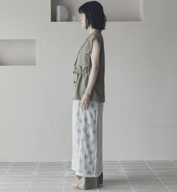 Doux archives「リネンライクサファリジレ」|テーラードジャケット|