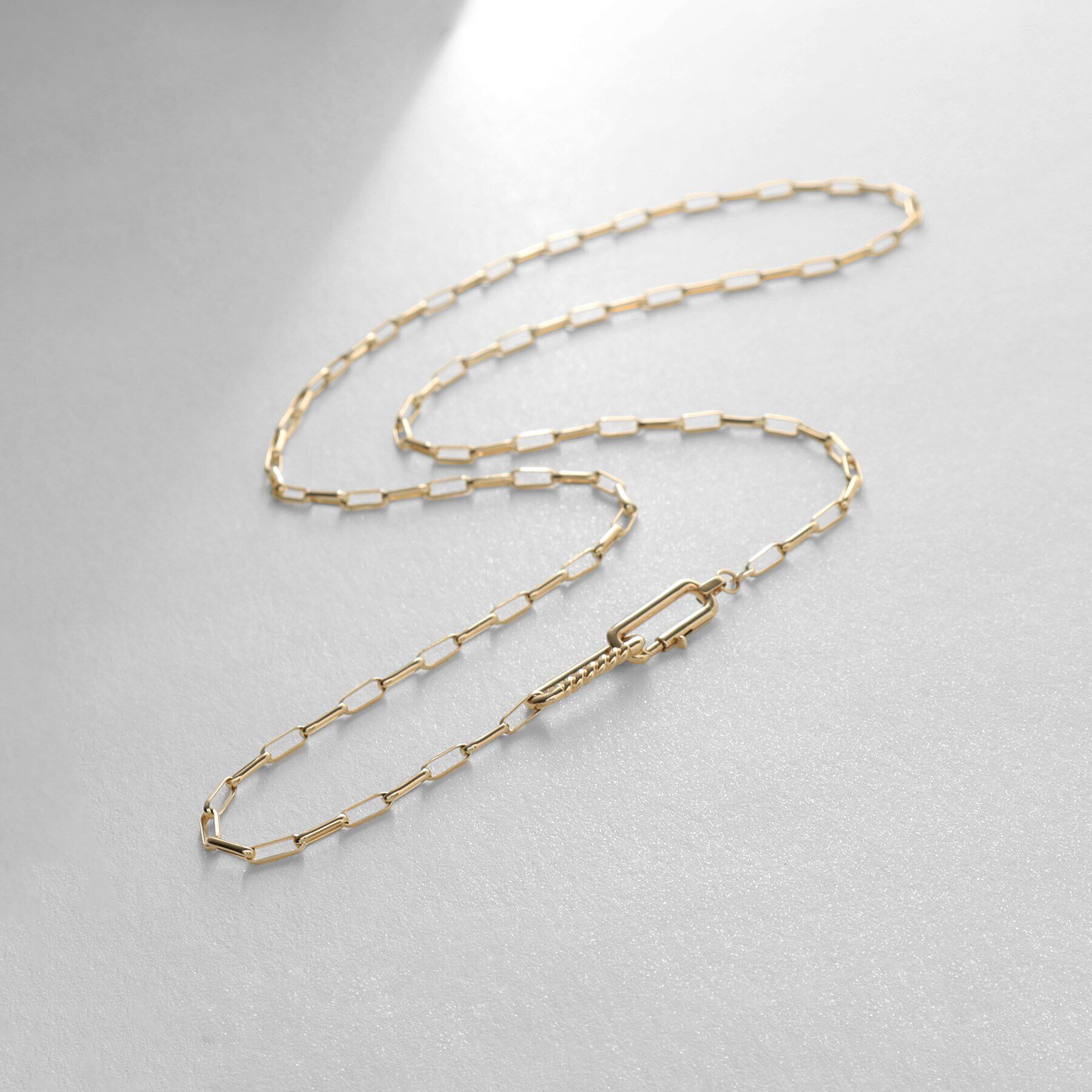 COCOSHNIK「K10縄目リンク ネックレス大」|ネックレス|