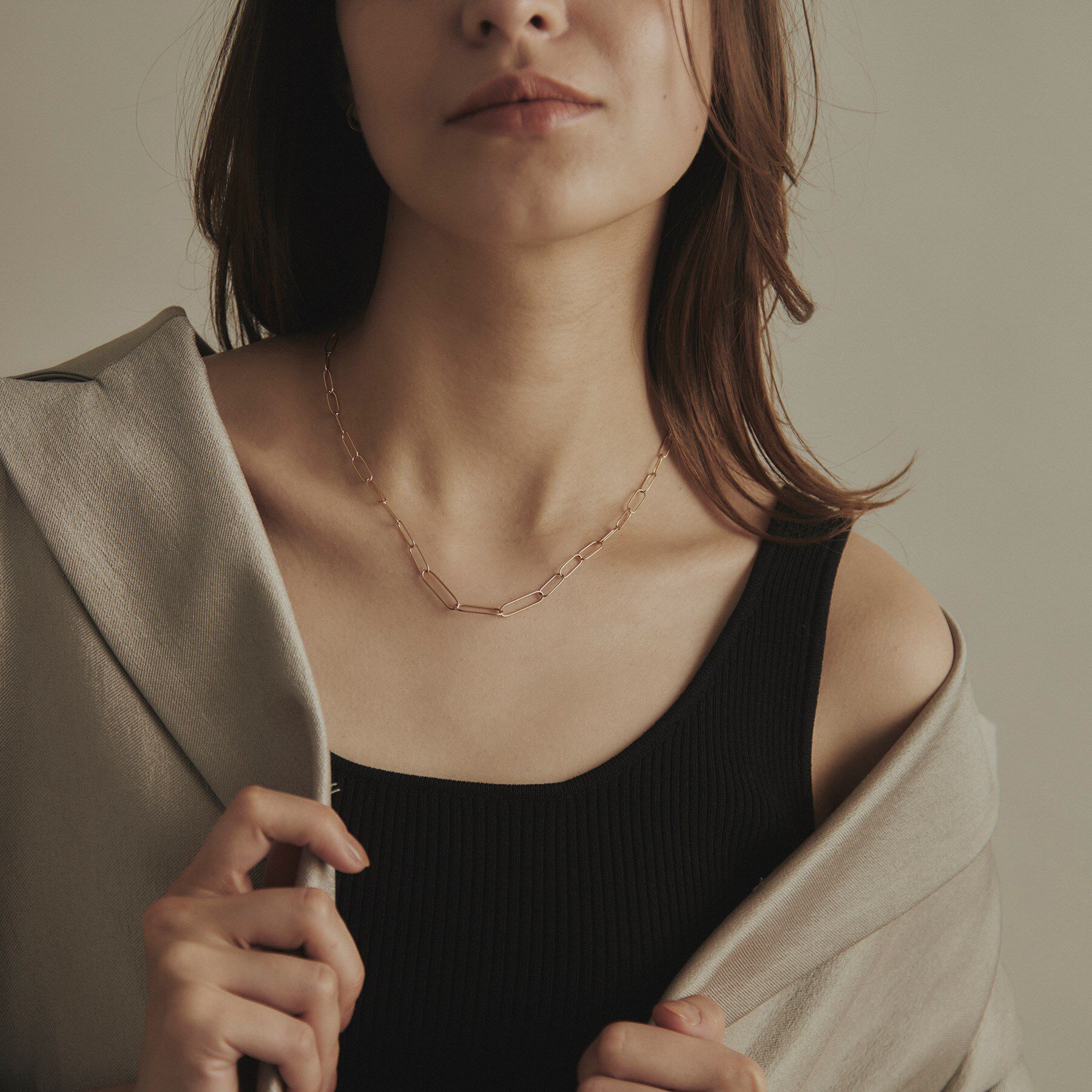 COCOSHNIK「K10PCロンググラデーション ネックレス」|ネックレス|