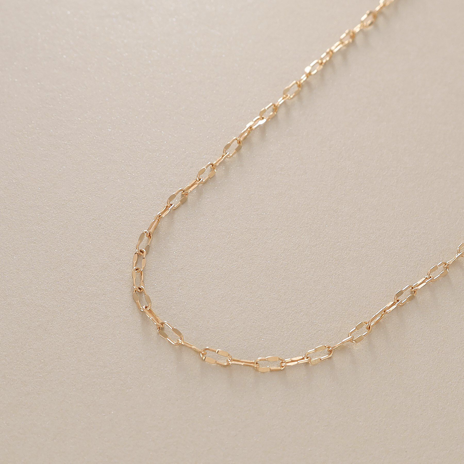 COCOSHNIK「K10ハーフプレスクリップ ネックレス」|ネックレス|