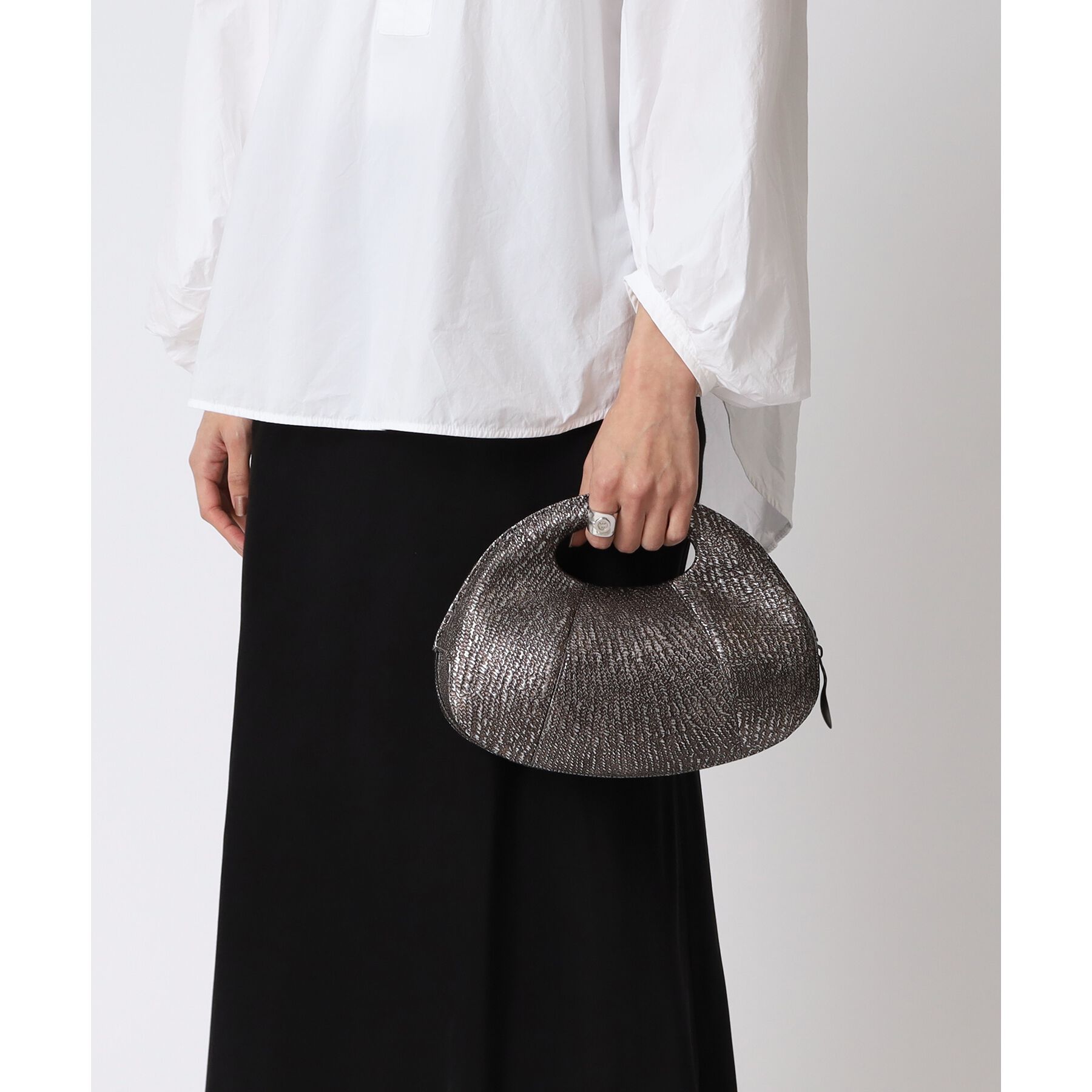 HIROKO HAYASHI「DAMASCO（ダマスコ）クロワッサンバッグM」|ハンドバッグ|