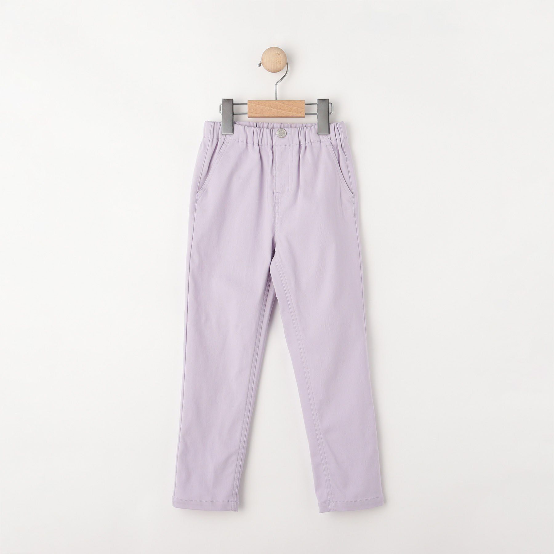 SHOO･LA･RUE「【100-150cm】ストレッチスキニーパンツ」|その他|ラベンダー(080)