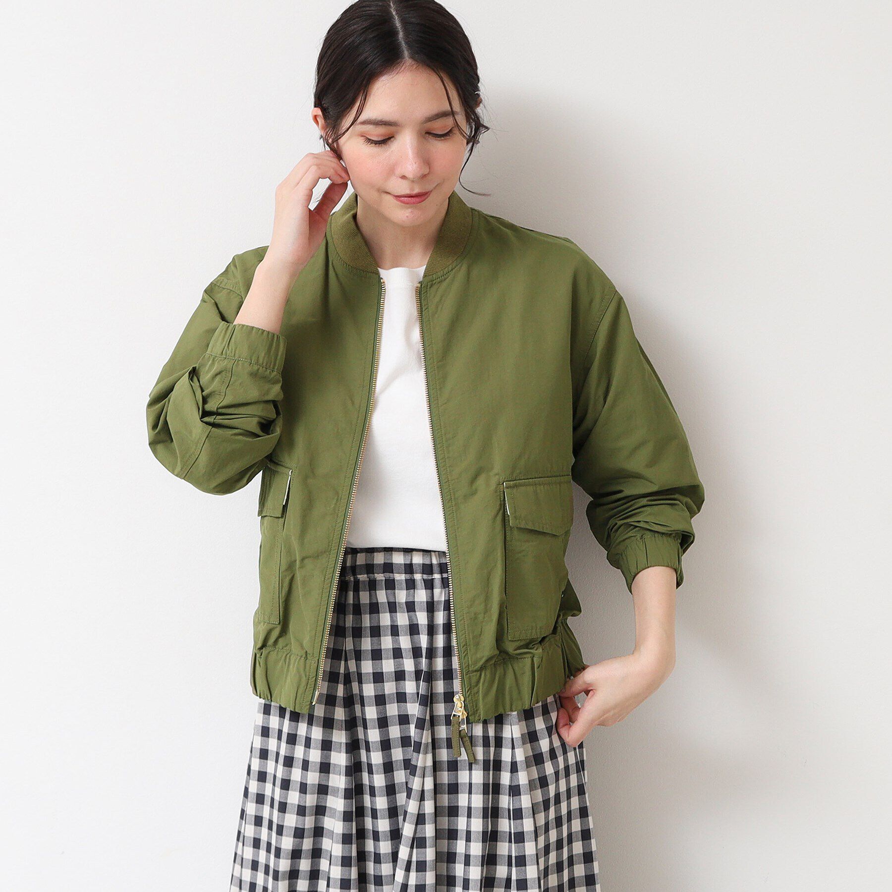 Dessin「【ユニセックス】リブブルゾン」|ブルゾン・スタジャン|