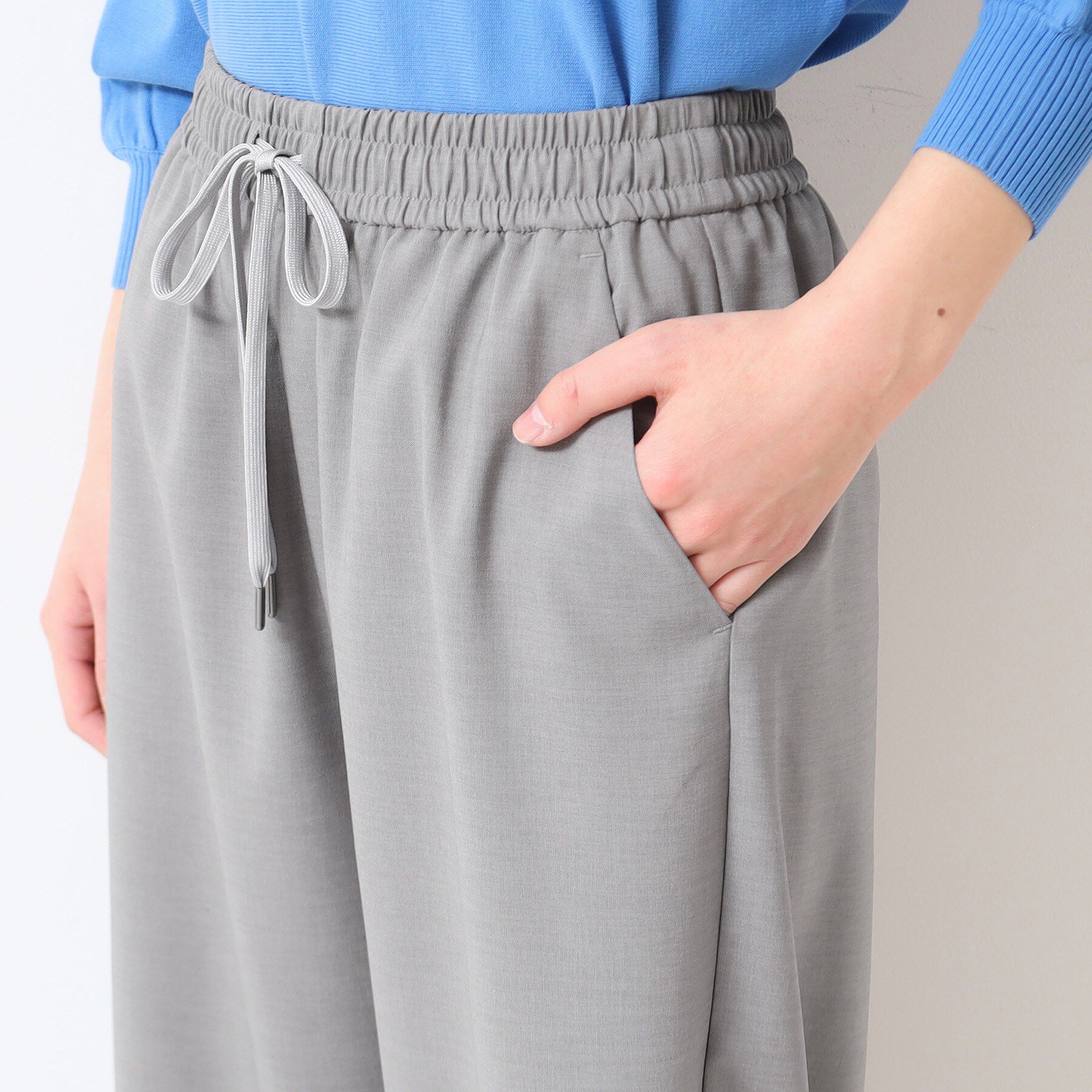 Dessin「【ウエストゴム・洗える】ドロストリラックスパンツ（XS～L）」|その他|