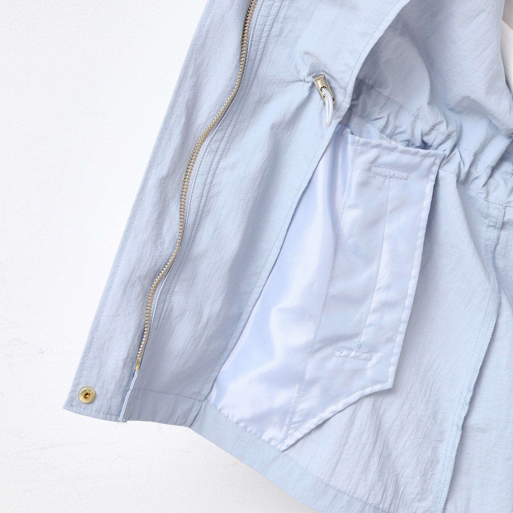 Dessin「ドロストフーデットライトブルゾン（S～L）」|ブルゾン・スタジャン|