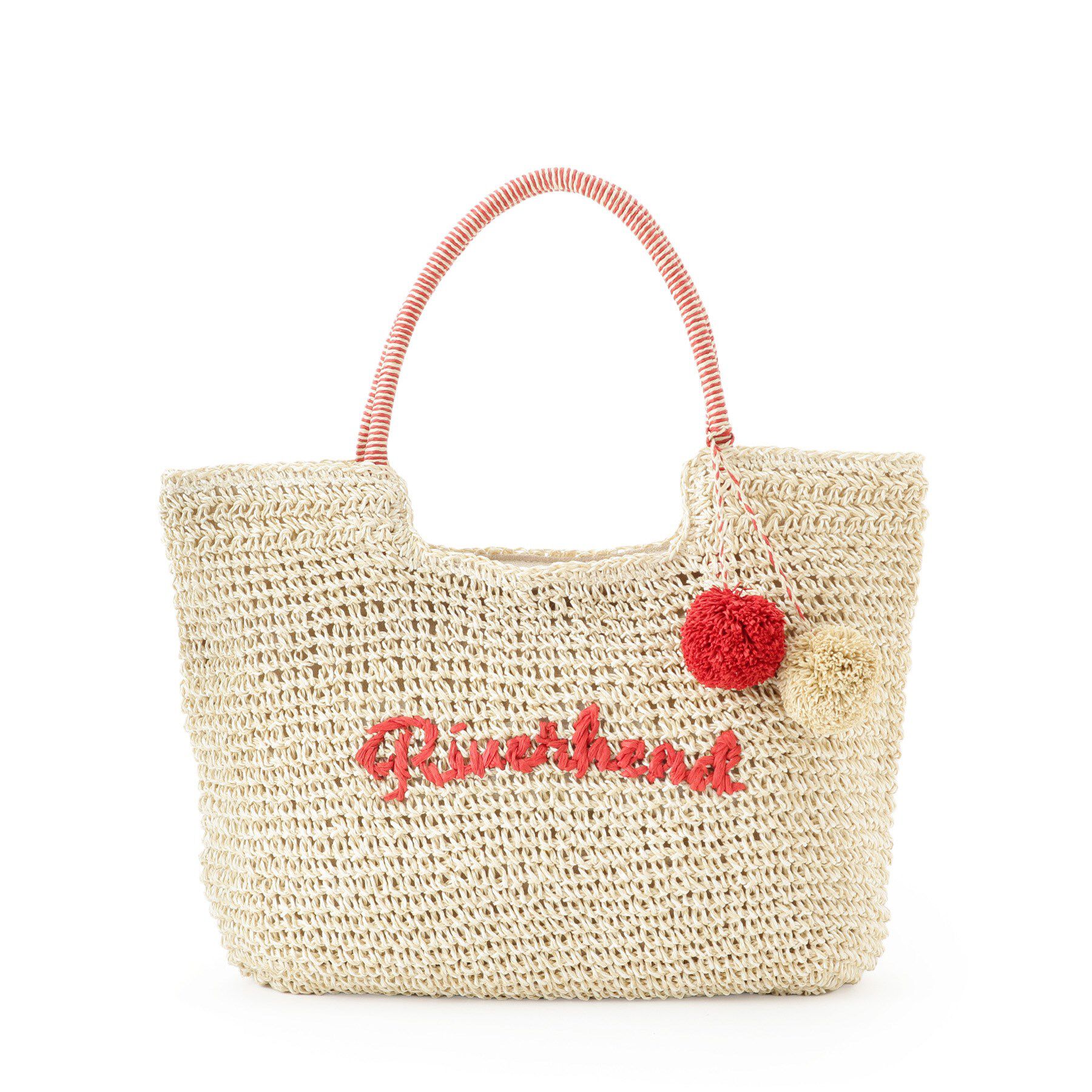 Dessin「【軽量・A4収納可】ポンポンチャームペーパーロゴトートバッグ」|トートバッグ|