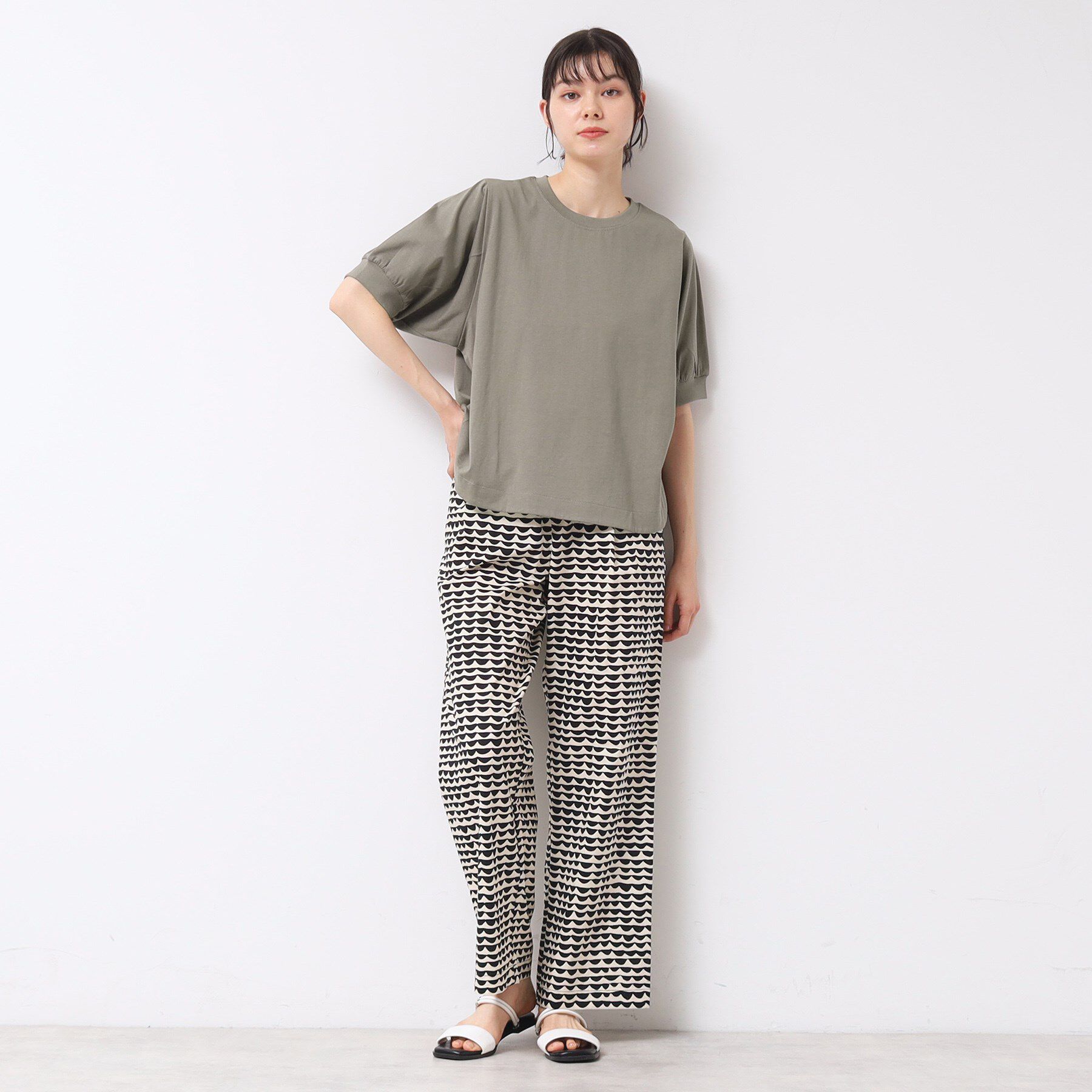 Dessin「【洗える】パフスリーブカットソー（XS～L）」|Tシャツ・カットソー|