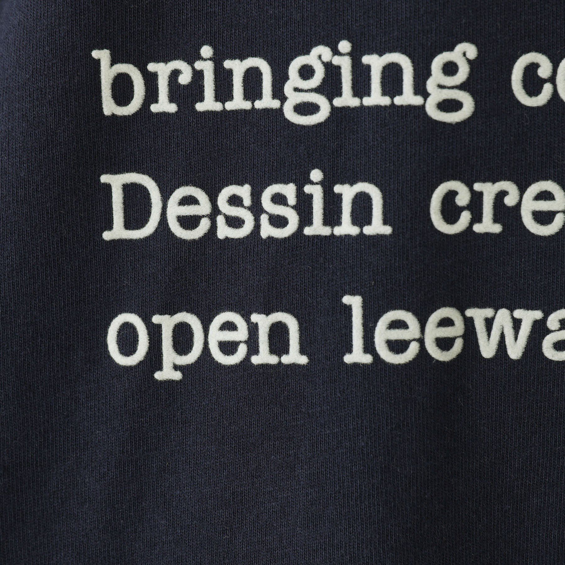 Dessin「【洗える】メッセージロゴロングスリーブTシャツ」|Tシャツ・カットソー|