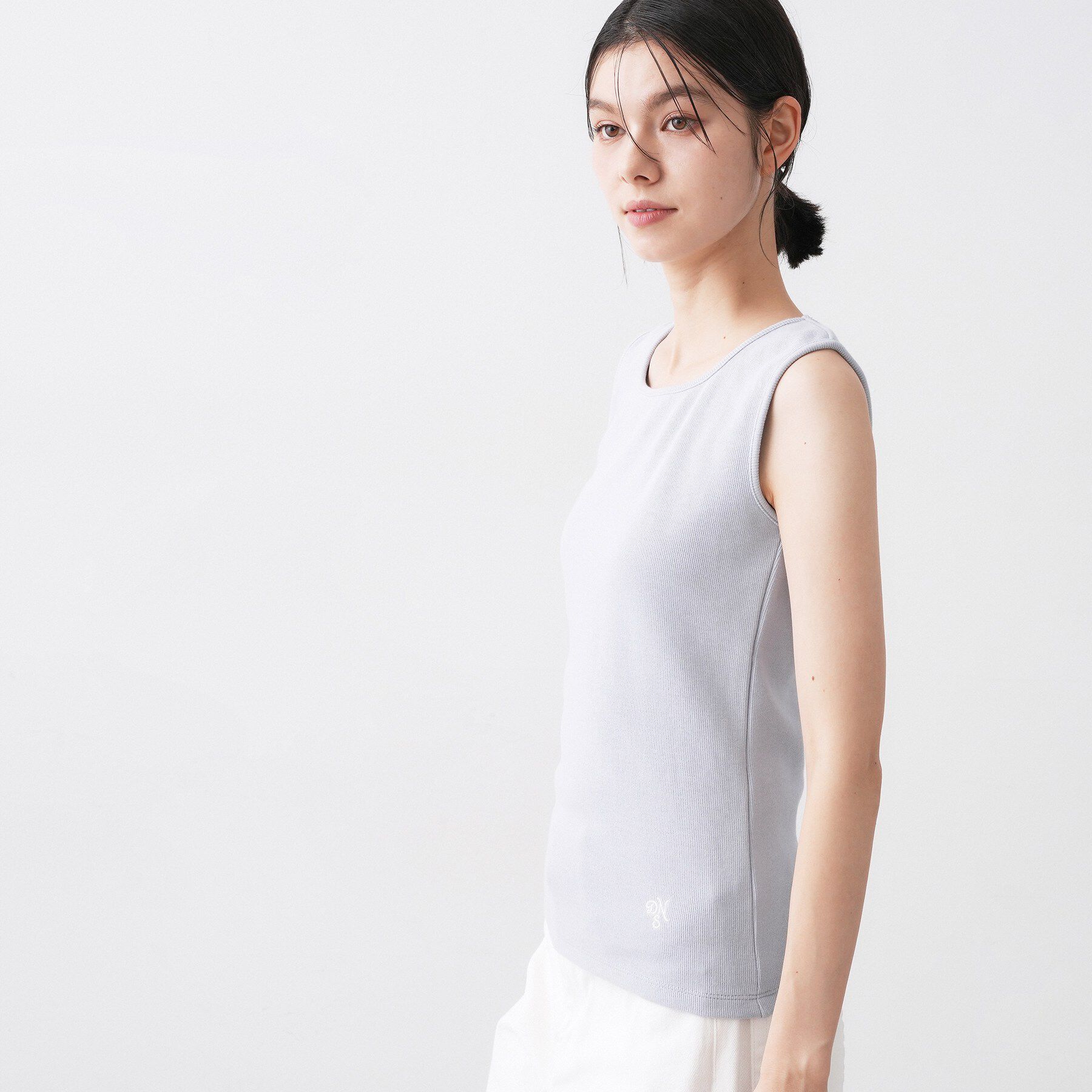 Dessin「【洗える】リブスクエアタンクトップ」|キャミソール|