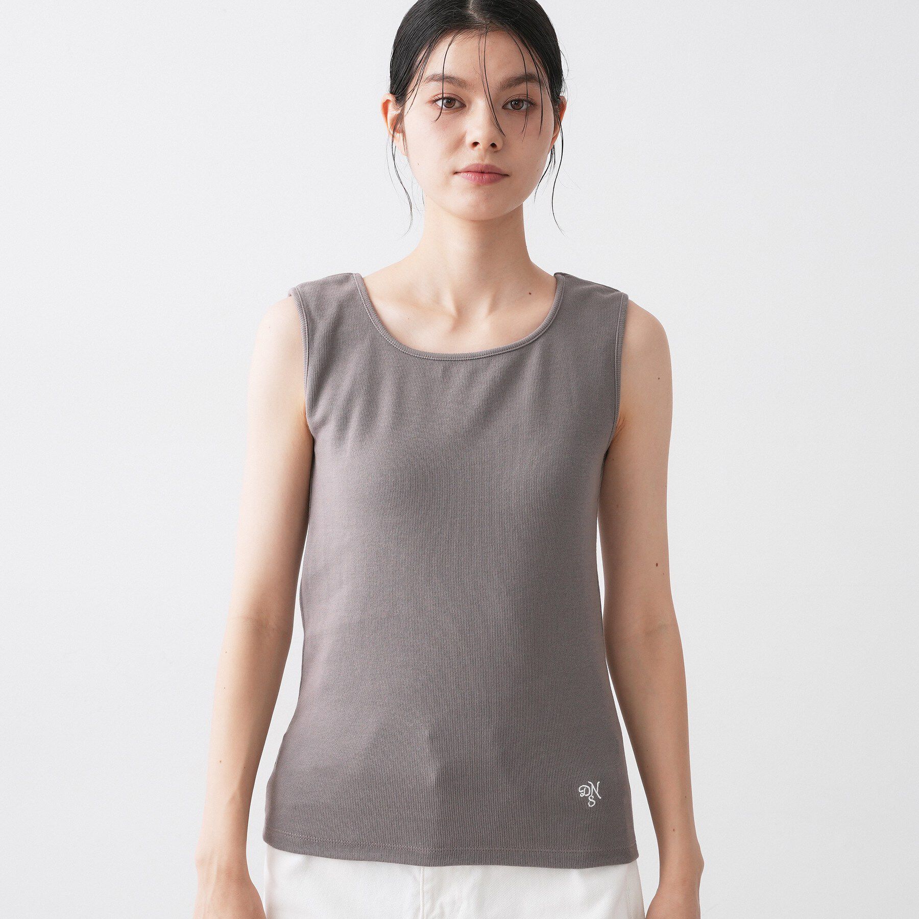 Dessin「【洗える】リブスクエアタンクトップ」|キャミソール|