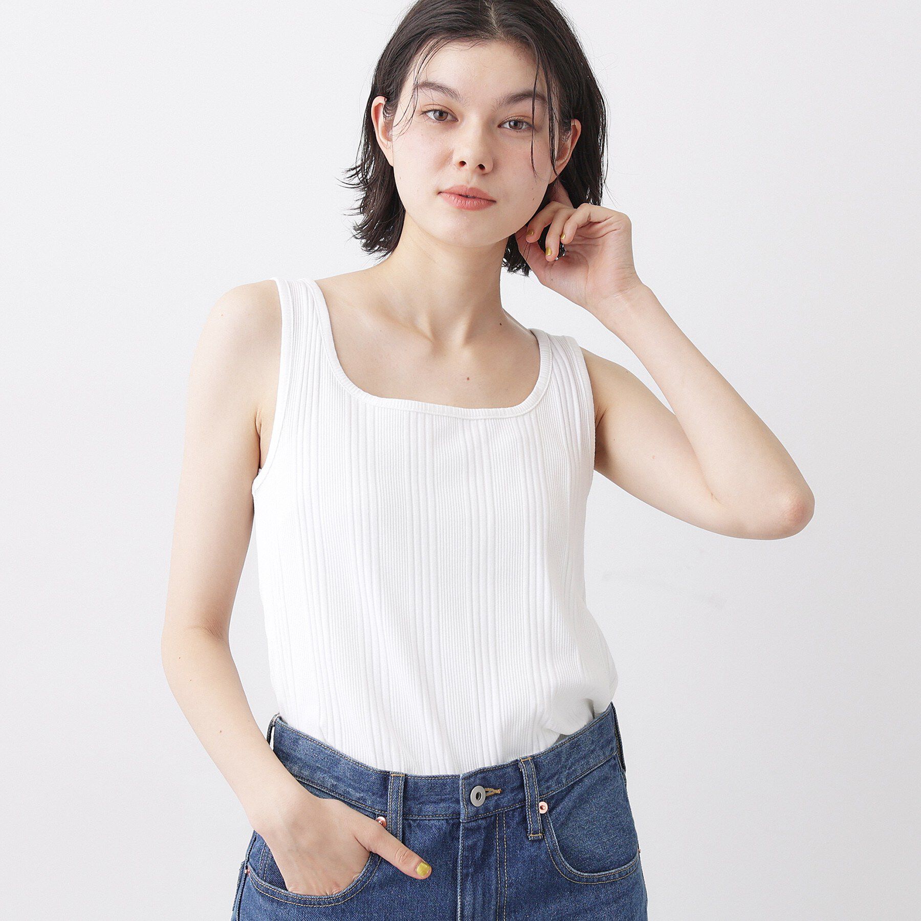 Dessin「フライススクエアタンクトップ」|キャミソール|