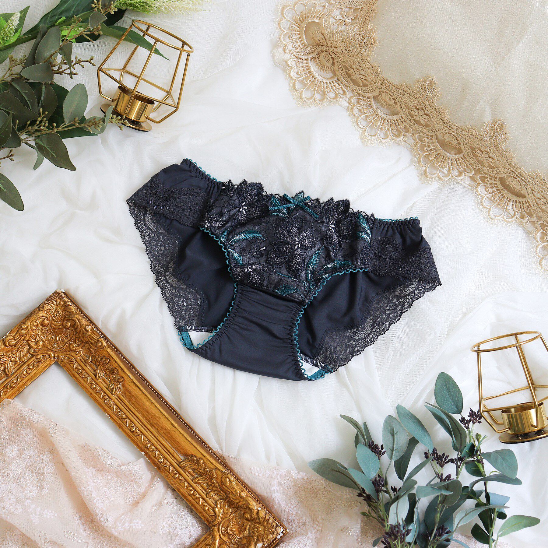 Risa Magli「ケリー サニタリーショーツ」|インナー|チャコールグレー(0