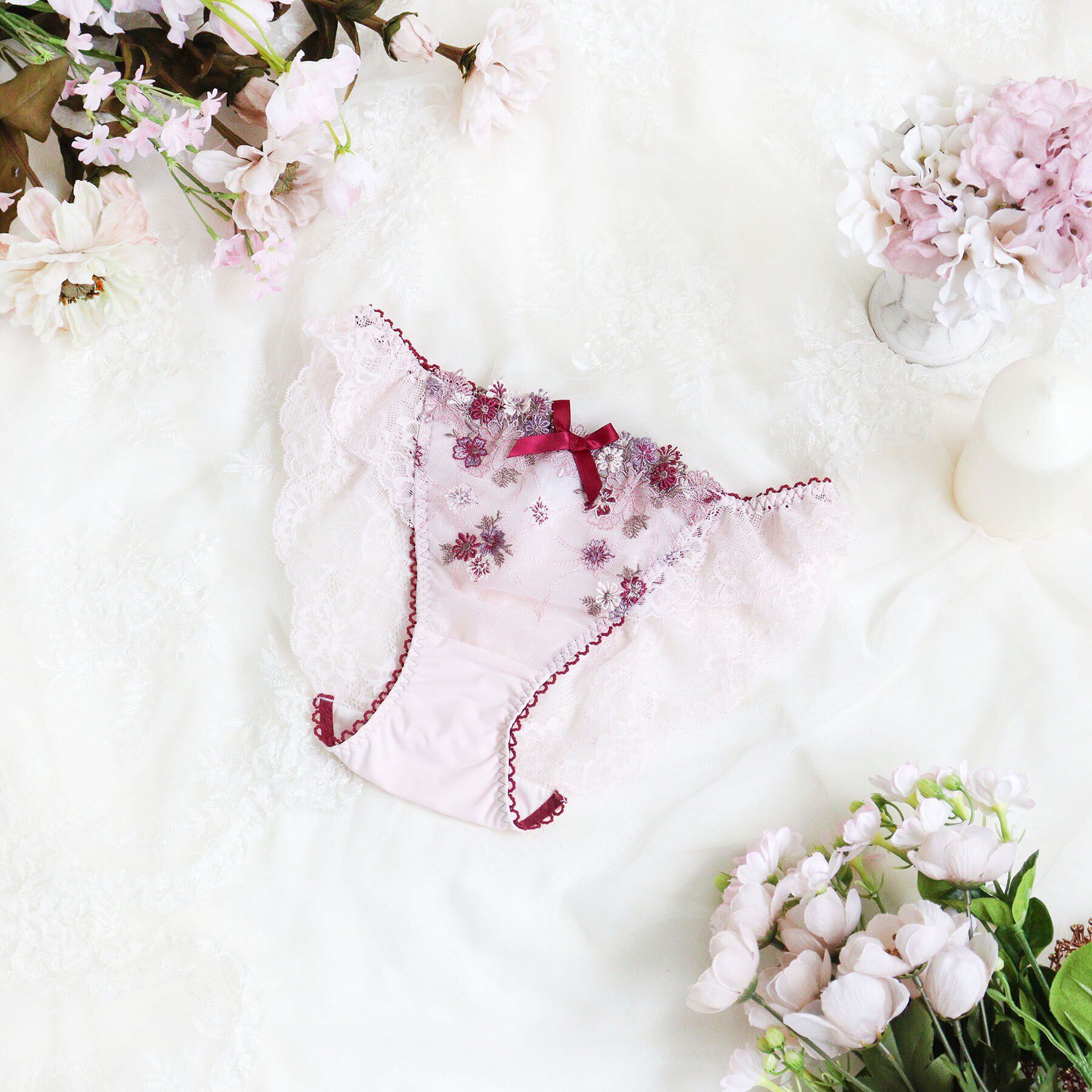 Risa Magli「アレッタ レースショーツ」|インナー|ピンク(071)