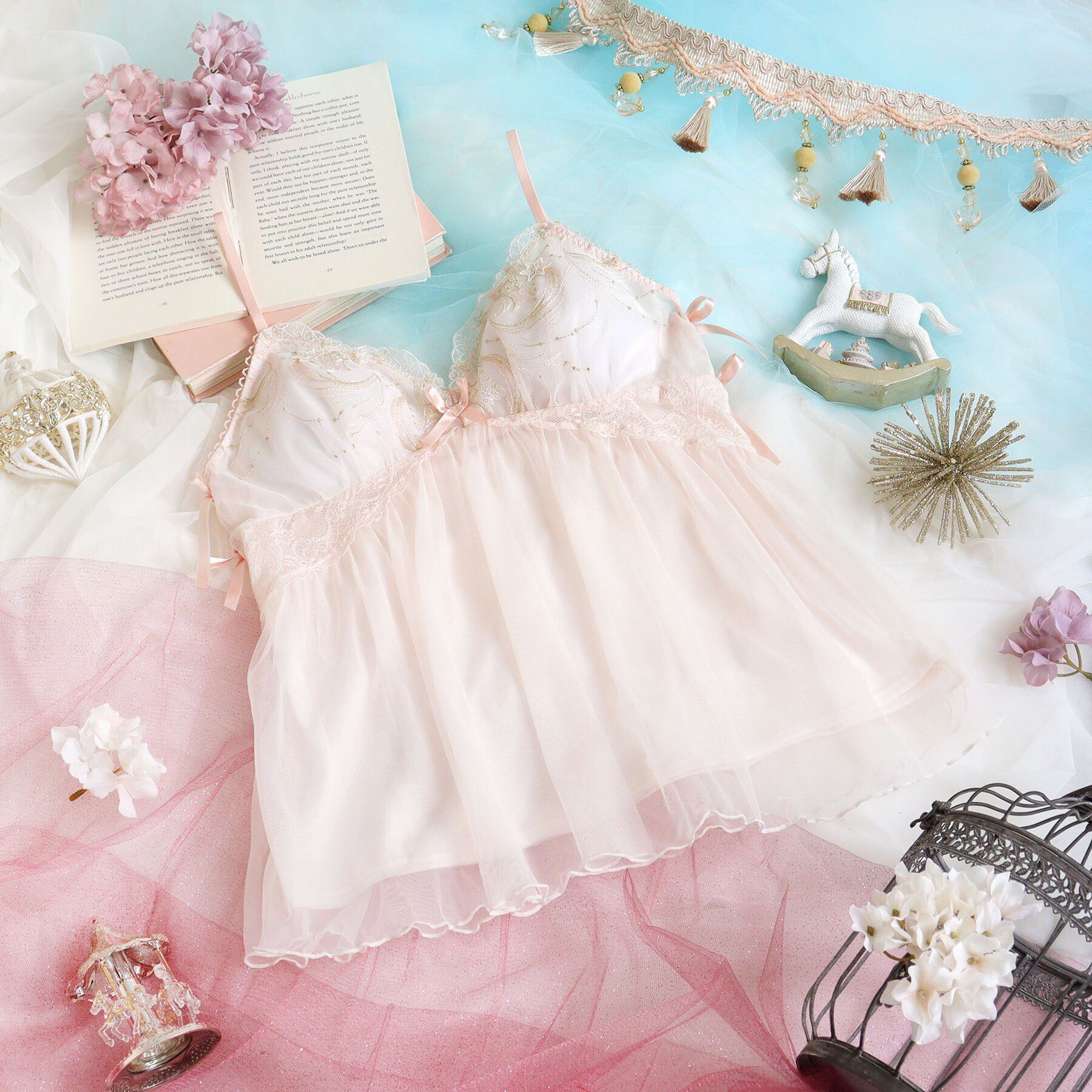 Risa Magli「ブラム カップ付きキャミソール」|キャミソール|ピンク(071)