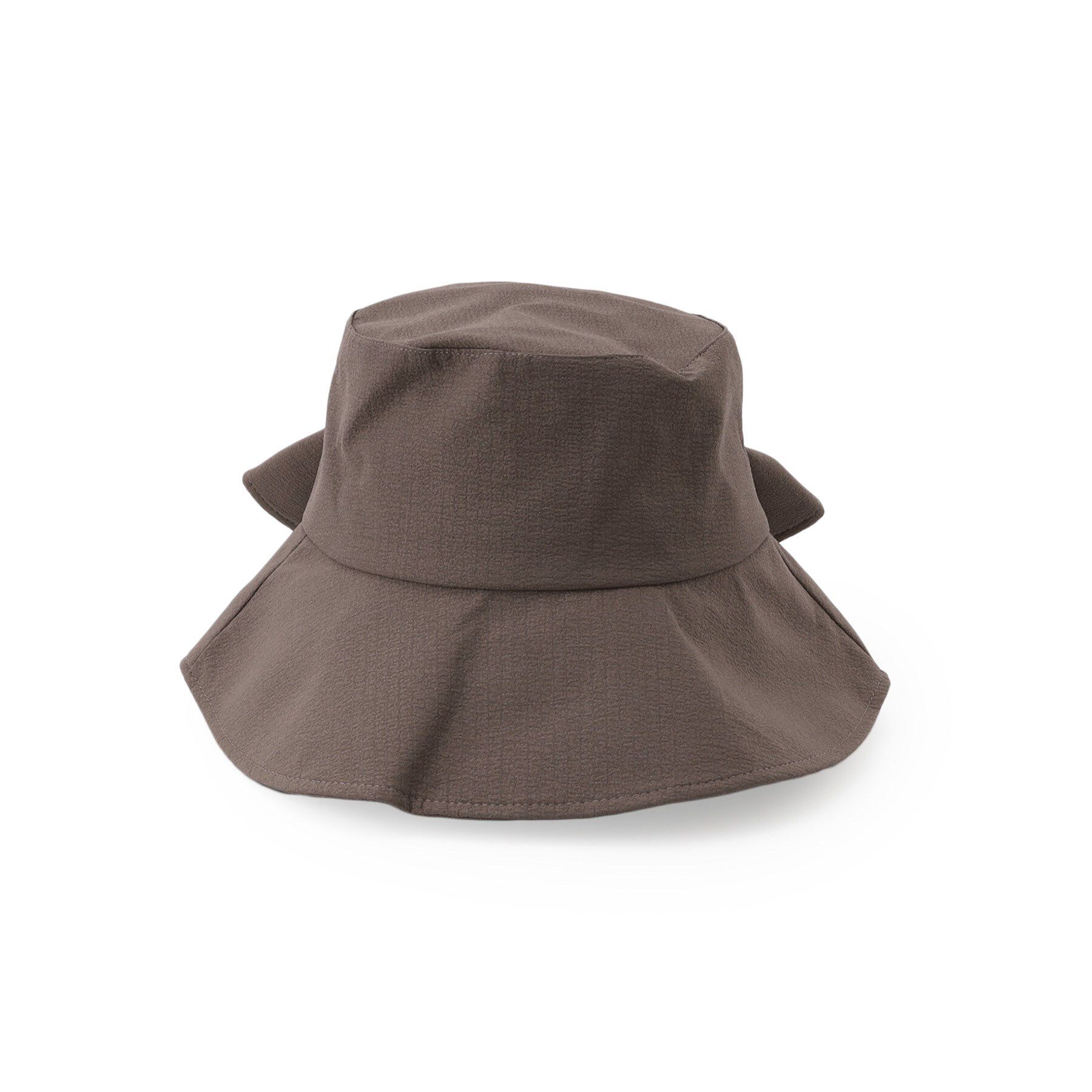 ITS&rsquo;DEMO「【サイズ調整可／手洗い可／UV】バックリボンスリットハット」|ハット|モカブラウン(042
