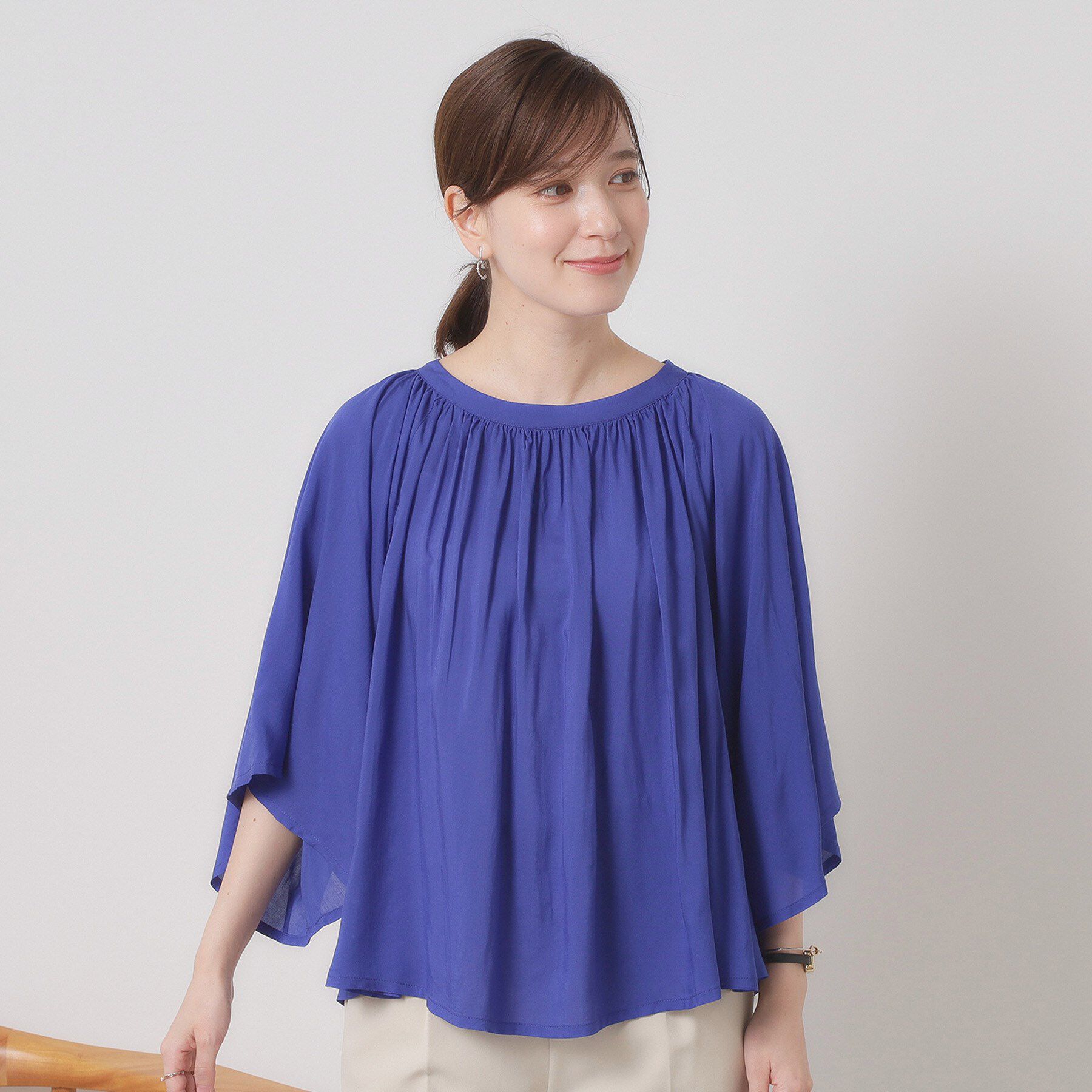 ITS&rsquo;DEMO「【手洗い可】フレア袖ブラウス」|シャツ・ブラウス|