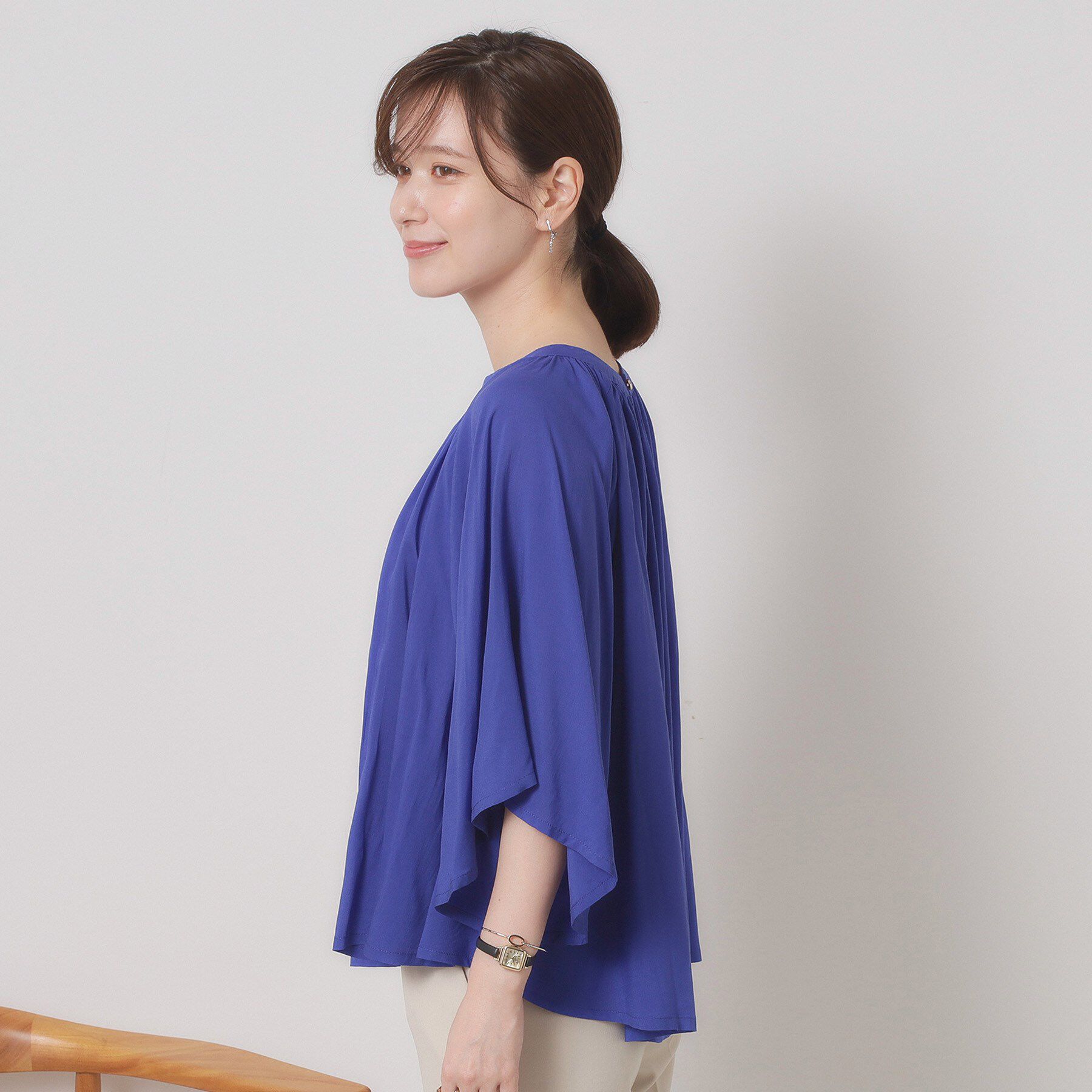 ITS&rsquo;DEMO「【手洗い可】フレア袖ブラウス」|シャツ・ブラウス|