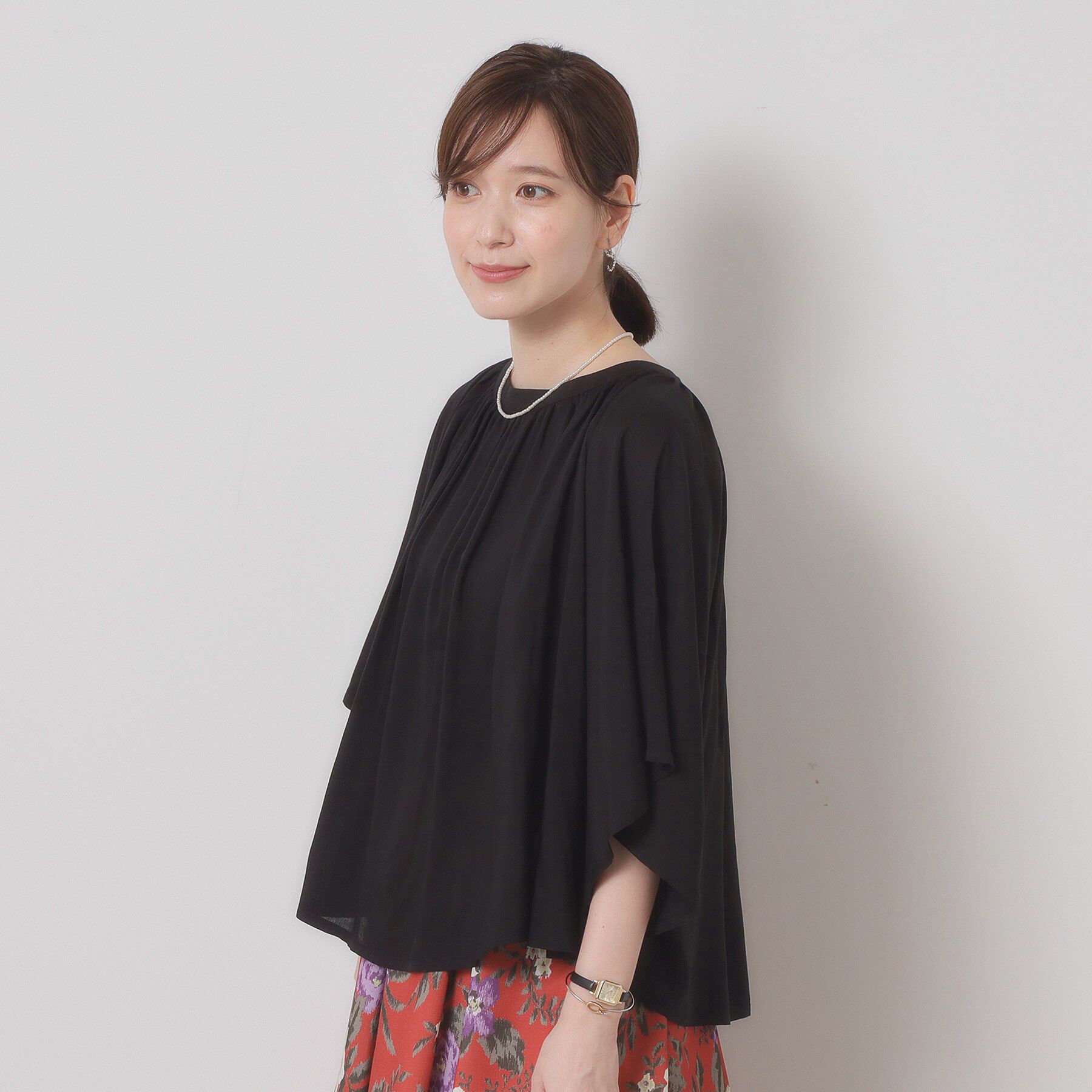 ITS&rsquo;DEMO「【手洗い可】フレア袖ブラウス」|シャツ・ブラウス|