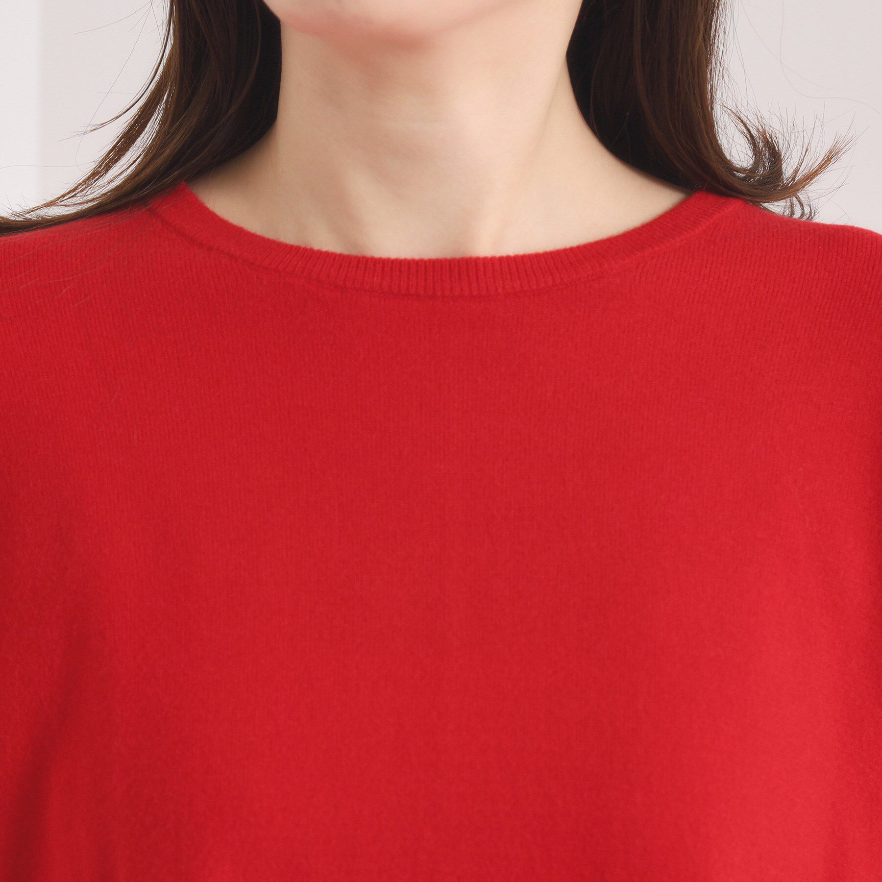 ITS&rsquo;DEMO「【静電気防止／手洗い可】クリーミータッチクルーネックニット」|ニット・セーター|