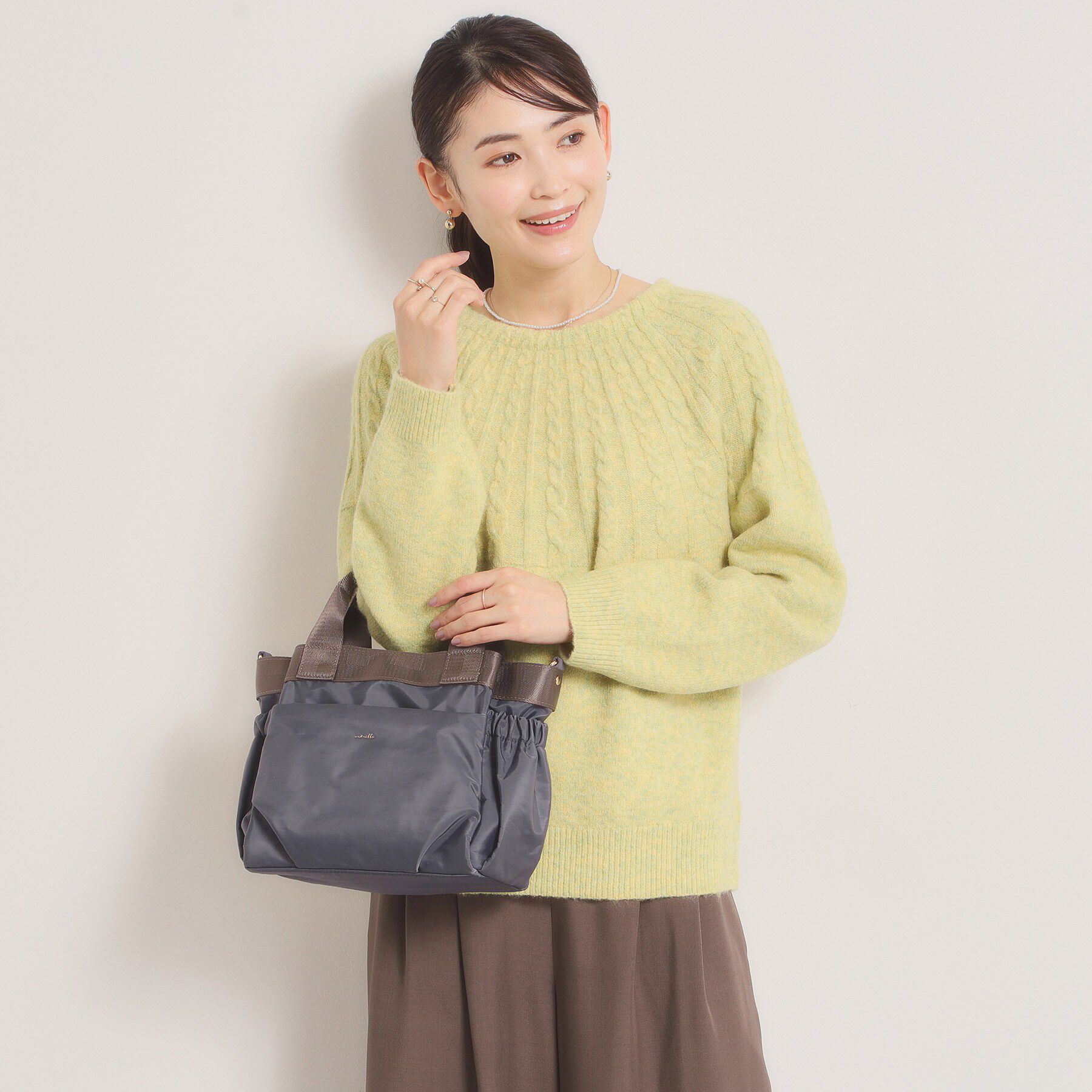 ITS&rsquo;DEMO「【収納アドバイザー監修】バルーン2WAYトート」|ハンドバッグ|