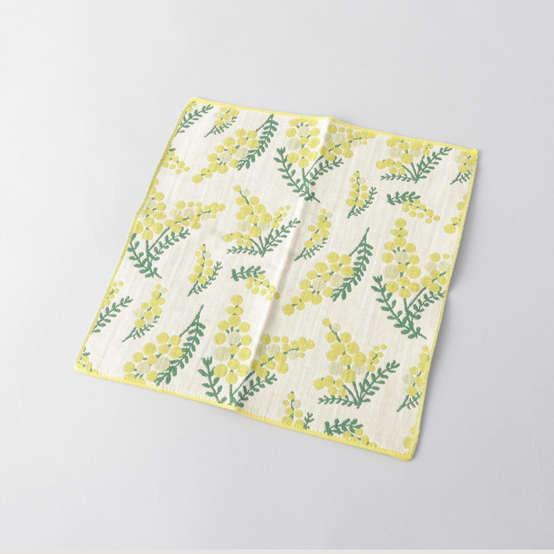 212 KITCHEN STORE「3重ガーゼハンカチ ミモザ」|ハンカチ|