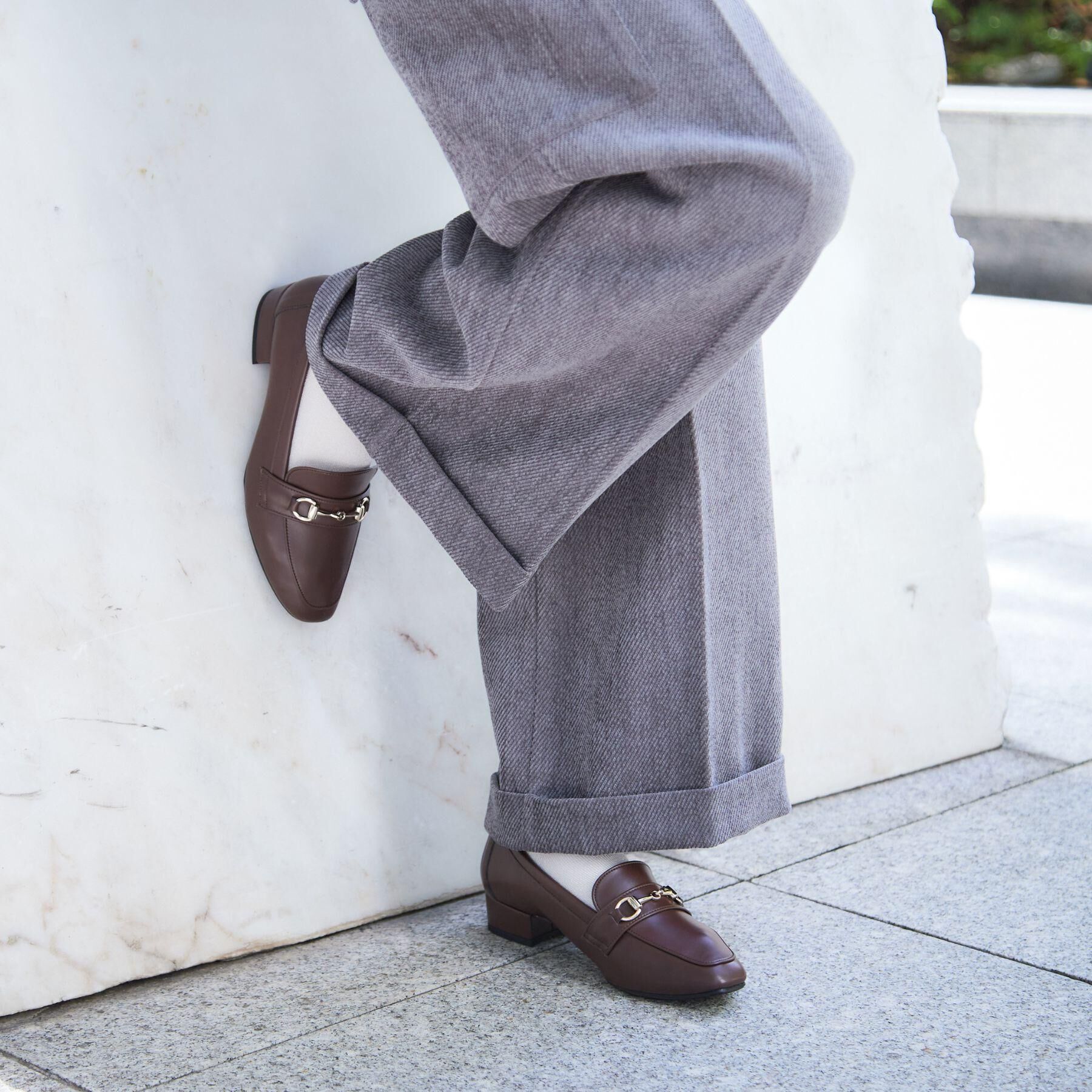 ESPERANZA「スクエアトゥローファー レイン対応」|パンプス|