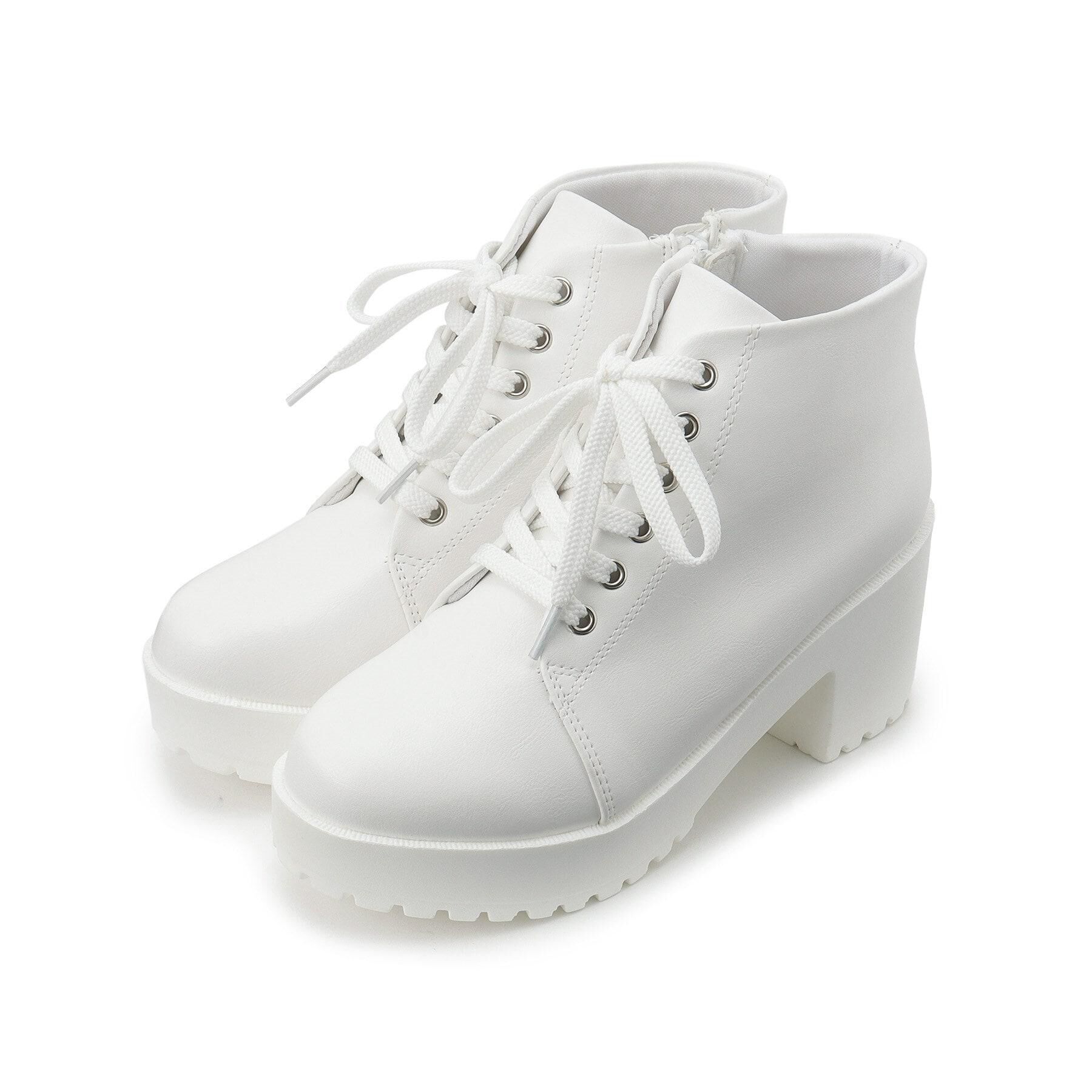 csT&P「一体厚底レースアップブーツ」|ショートブーツ|