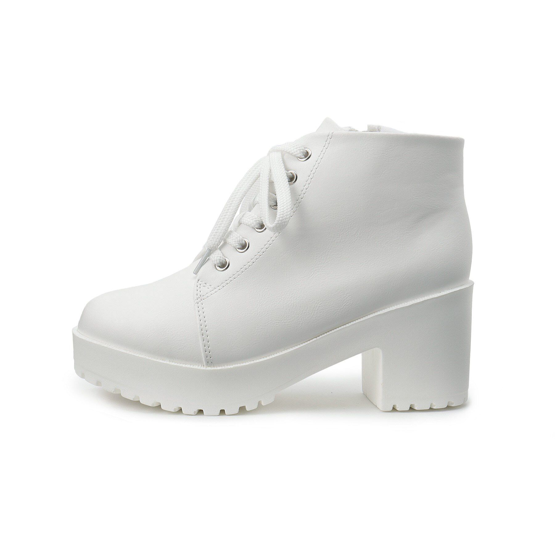 csT&P「一体厚底レースアップブーツ」|ショートブーツ|