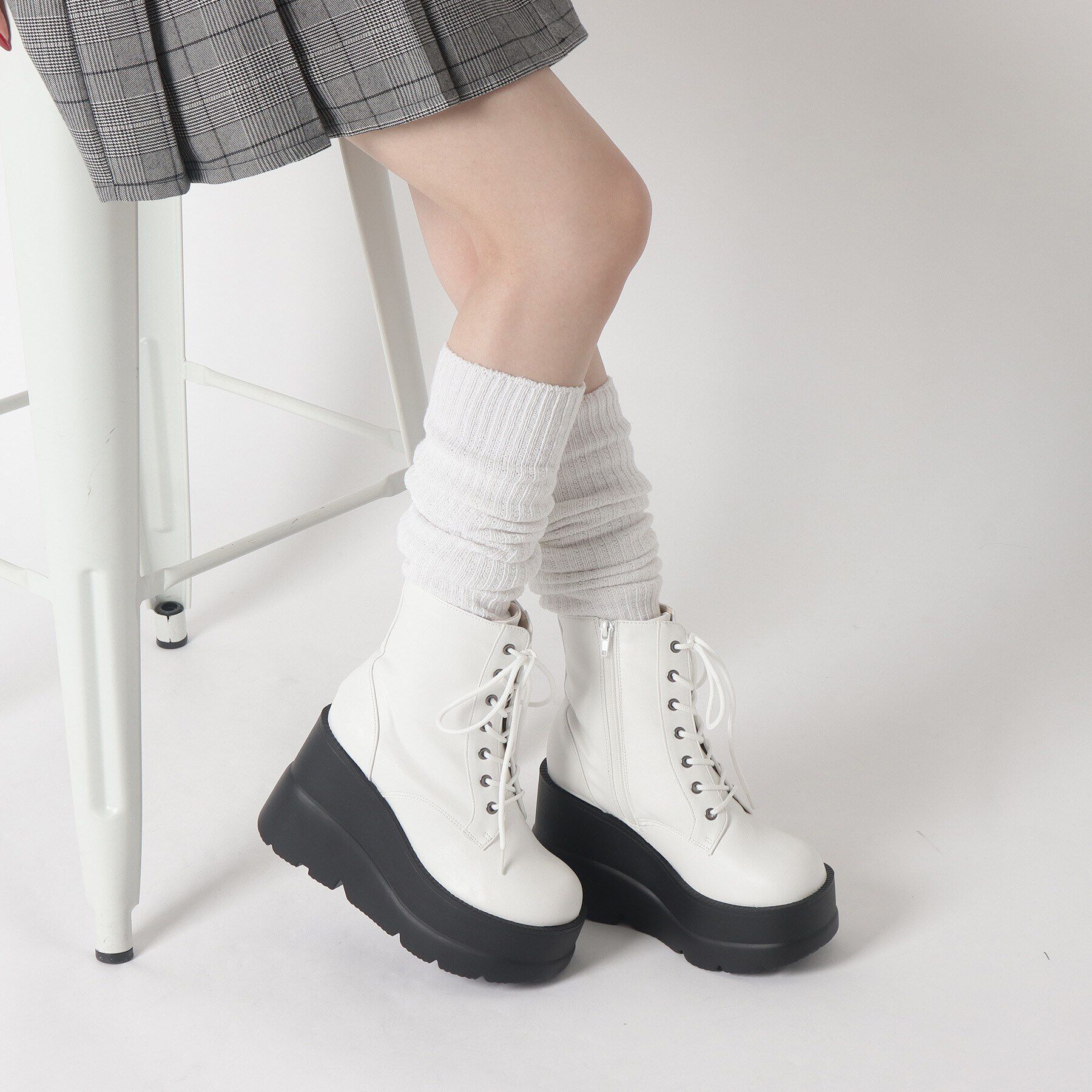 csT&P「厚底レースアップブーツ」|ショートブーツ|