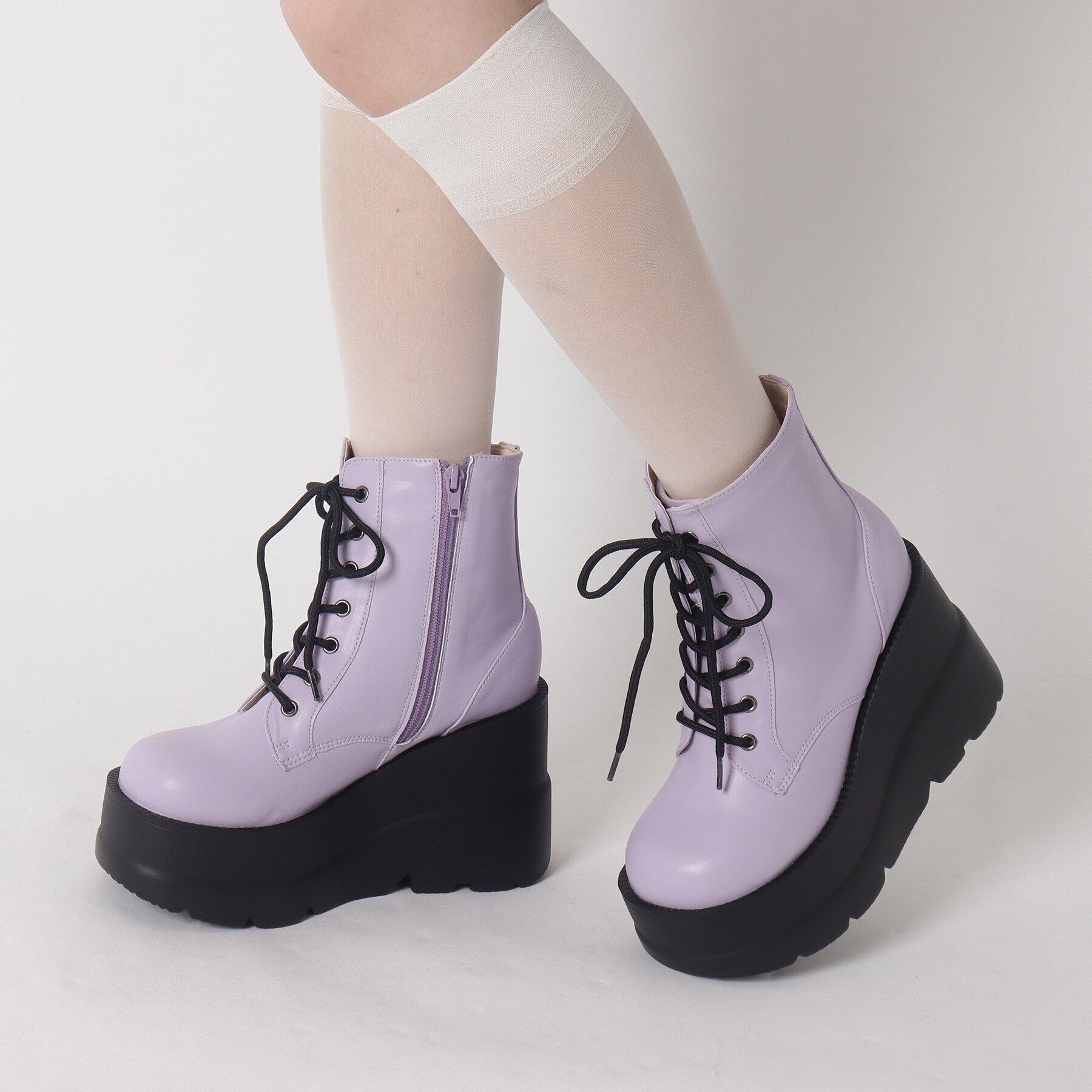 csT&P「厚底レースアップブーツ」|ショートブーツ|