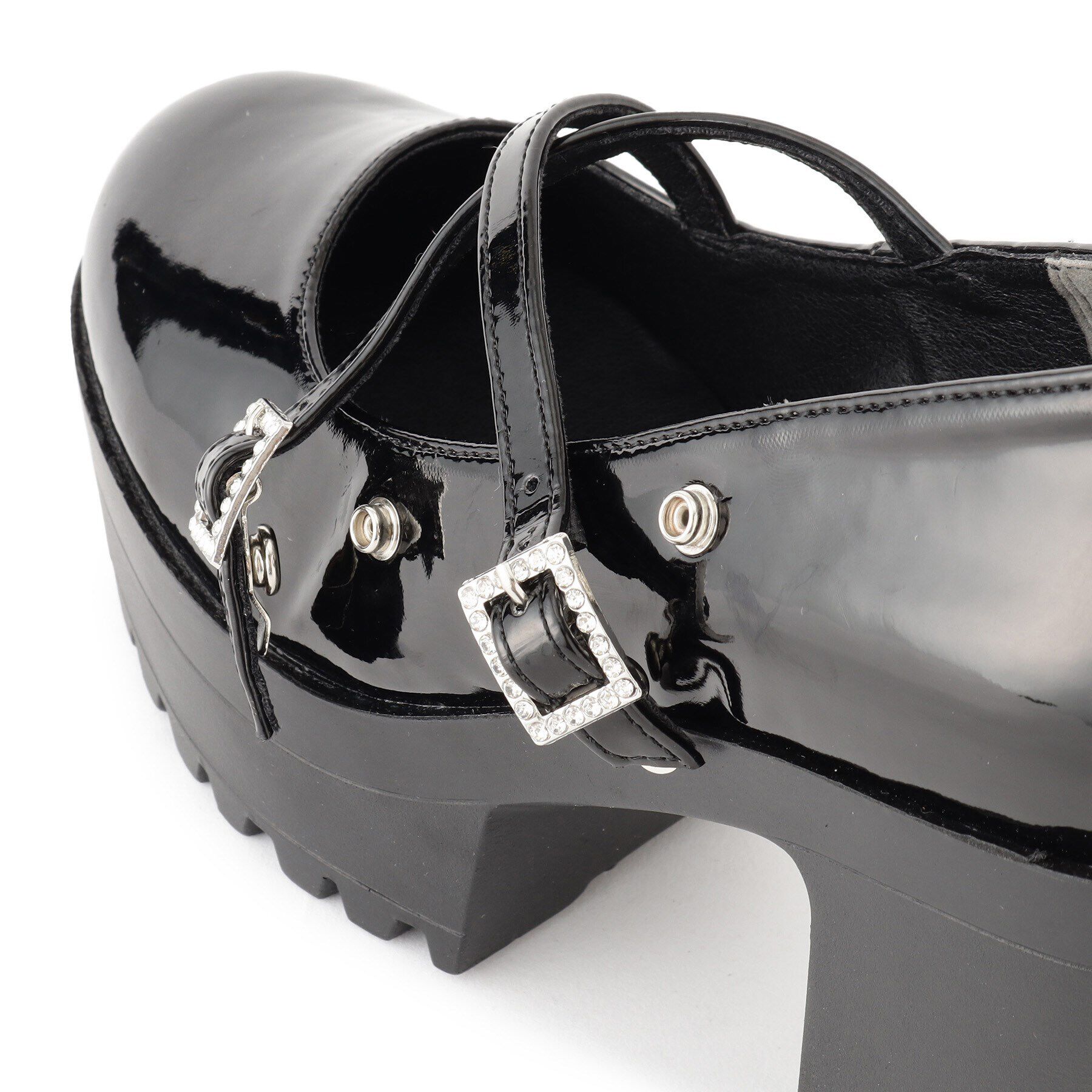 csT&P「厚底キラキラダブルストラップパンプス」|パンプス|