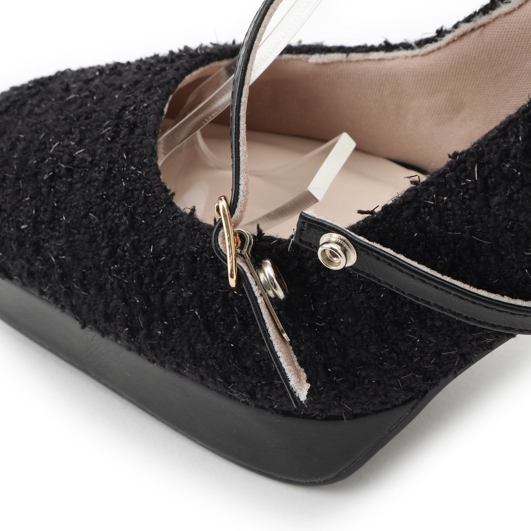 ESPERANZA「スクエアトゥダブルストラップ厚底パンプス 結婚式二次会 パーティー 25SS」|パンプス|