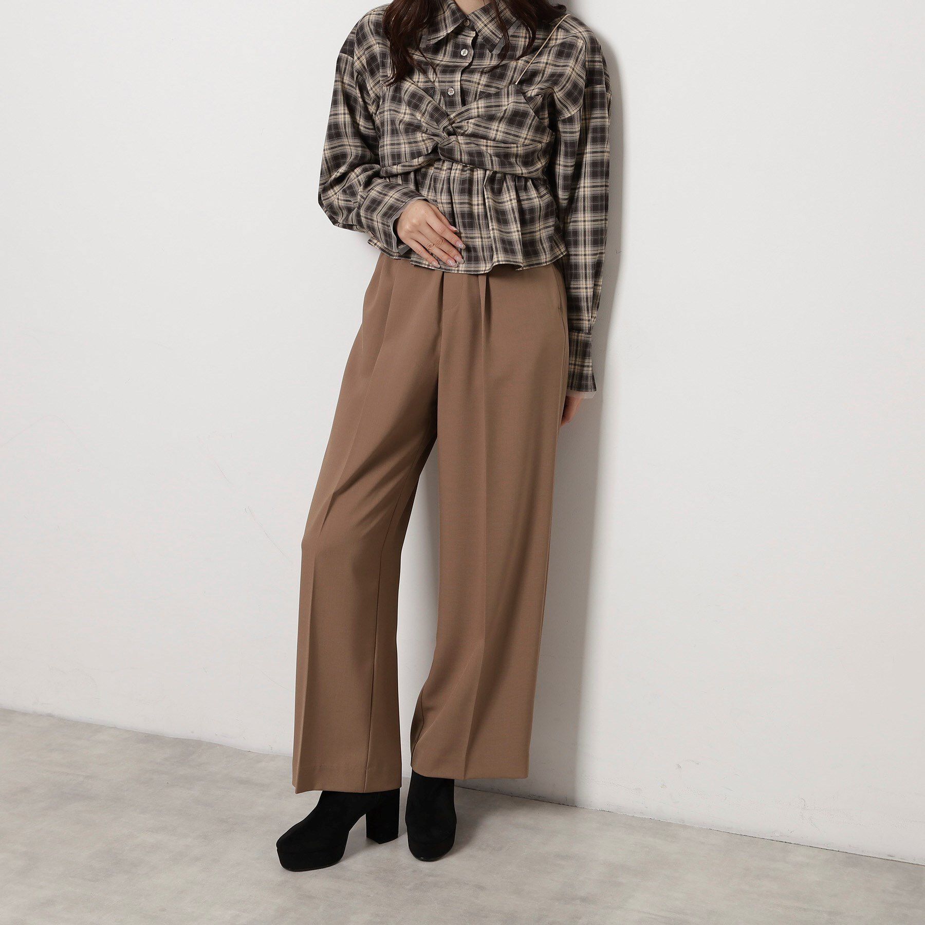 ESPERANZA「ゆる傾斜ショートブーツ」|ショートブーツ|