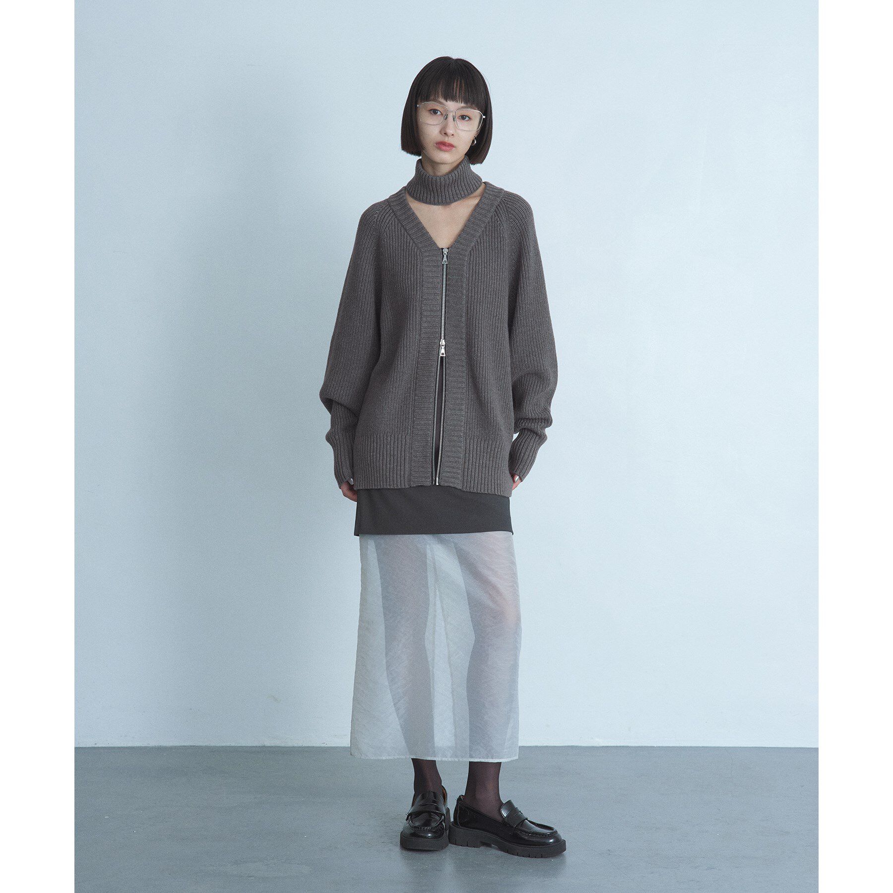 CODE A「reversible sheer skirt」|スカート|