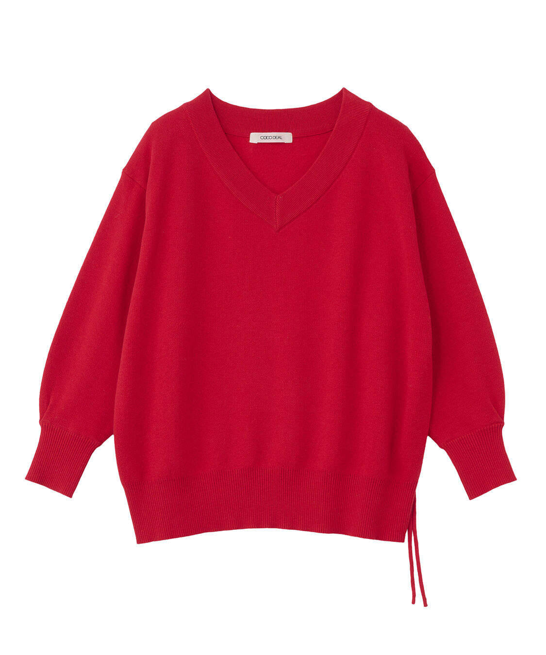 COCO DEAL「ドロストVネックニット」|ニット・セーター|