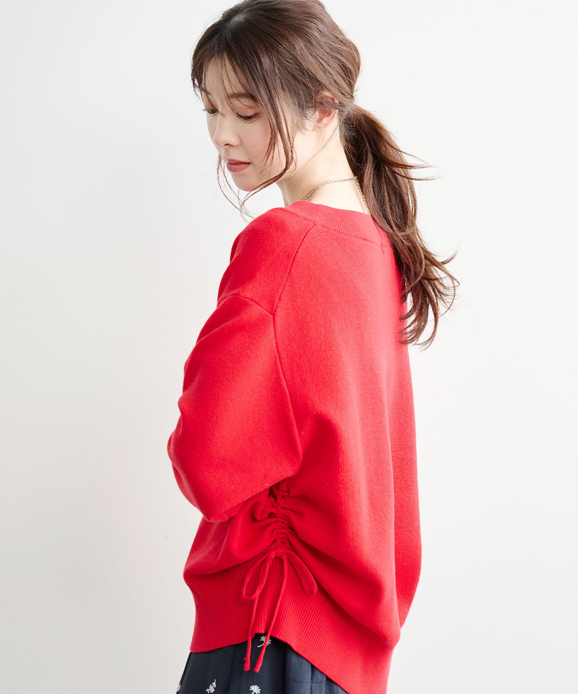 COCO DEAL「ドロストVネックニット」|ニット・セーター|