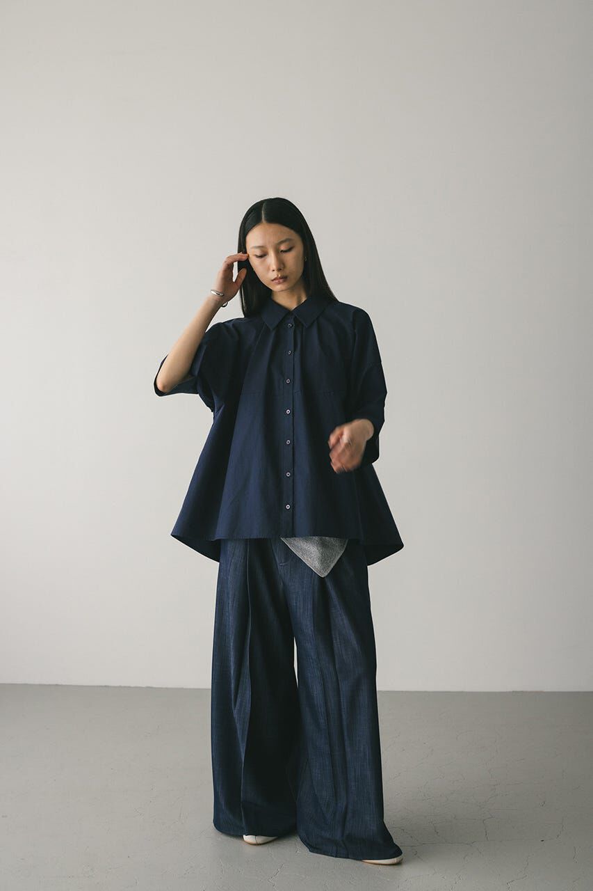 STYLEMIXER「フォルムテントラインシャツ」|シャツ・ブラウス|NVY