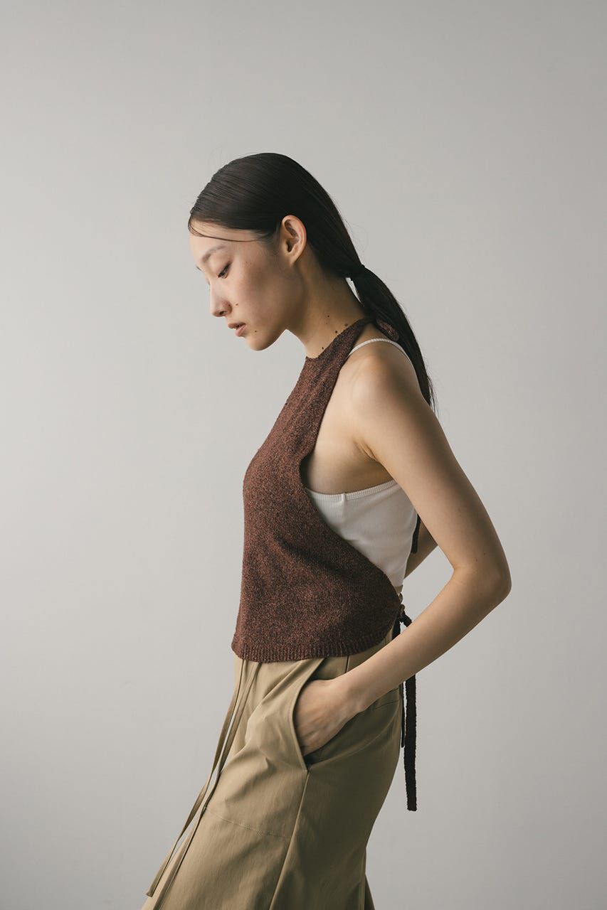 STYLEMIXER「ホルターパイルニットトップ」|キャミソール|