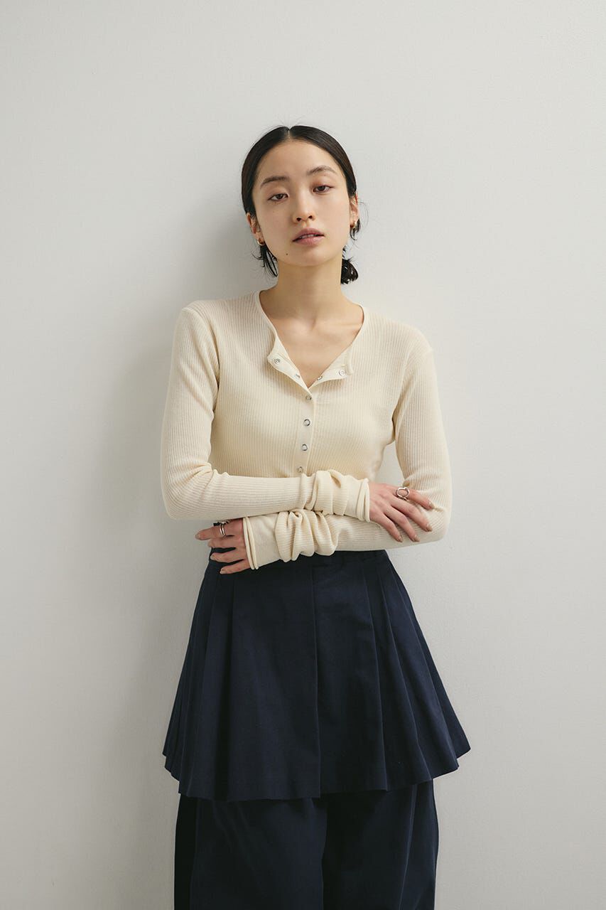 STYLEMIXER「ヘンリーネックシアーニット」|ニット・セーター|IVOY3