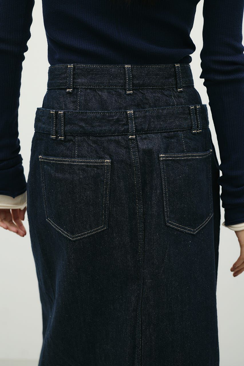 STYLEMIXER「ダブルウエストデニムスカート」|スカート|