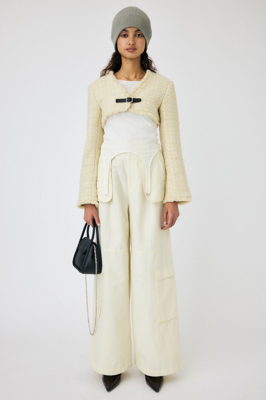 MOUSSY「BELTED TWEED ボレロ」|その他|