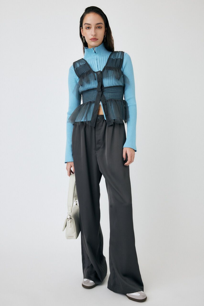 MOUSSY「ZIP UP LS KNIT シャツ」|ニット・セーター|